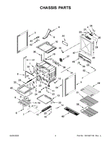 Chassis Parts parts for Kitchenaid Electric Range KSEG950ESS5 from AppliancePartsPros.com
