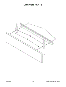 Drawer Parts parts for Kitchenaid Electric Range KSEG950ESS5 from AppliancePartsPros.com