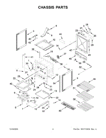 Chassis Parts parts for Kitchenaid Electric Range KSEG950ESS6 from AppliancePartsPros.com
