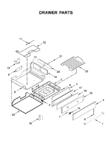 Drawer Parts parts for Kitchenaid Gas Range KSGB900ESS4 from AppliancePartsPros.com