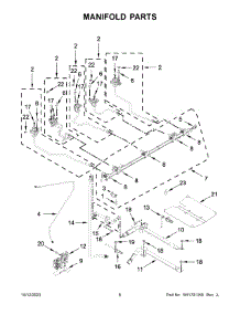 Manifold Parts parts for Kitchenaid Gas Range KSGB900ESS9 from AppliancePartsPros.com