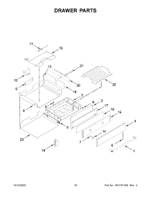 Drawer Parts parts for Kitchenaid Gas Range KSGB900ESS9 from AppliancePartsPros.com