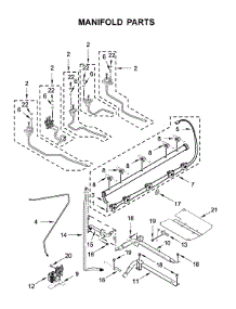 Manifold Parts parts for Kitchenaid Gas Range KSGG700EBS2 from AppliancePartsPros.com