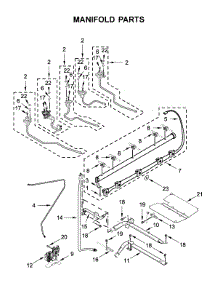 Manifold Parts parts for Kitchenaid Gas Range KSGG700ESS2 from AppliancePartsPros.com