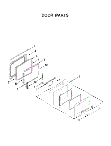 Door Parts parts for Kitchenaid Gas Range KSGG700ESS2 from AppliancePartsPros.com