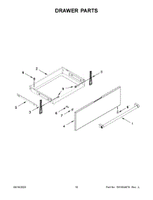 Drawer Parts parts for Kitchenaid Gas Range KSGG700ESS6 from AppliancePartsPros.com