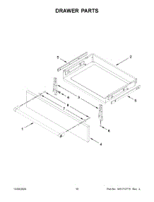 Drawer Parts parts for Kitchenaid Electric Range KSIS730PSS1 from AppliancePartsPros.com