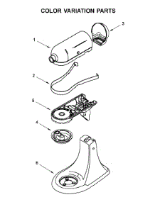 Color Variation Parts parts for Kitchenaid Stand Mixer KSM150WPCU0 from AppliancePartsPros.com