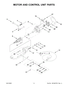 Motor And Control Unit Parts parts for Kitchenaid Stand Mixer KSM182CADFL0 from AppliancePartsPros.com