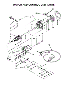 Motor And Control Unit Parts parts for Kitchenaid Stand Mixer KSM88RBQ2IC0 from AppliancePartsPros.com