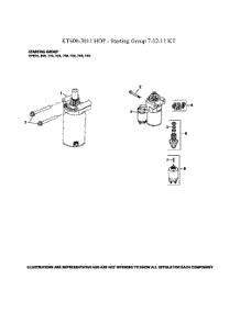 Starter parts for Kohler Lawn & Garden Engine KT600-3011 from AppliancePartsPros.com