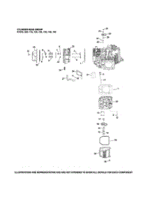 Cylinder Head / Breather parts for Kohler Lawn & Garden Engine KT745-3043 from AppliancePartsPros.com