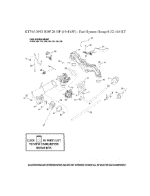 Fuel System parts for Kohler Lawn & Garden Engine KT745-3093 from AppliancePartsPros.com