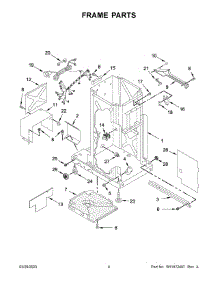 Frame Parts parts for Kitchenaid Trash Compactor KTTS505EPA2 from AppliancePartsPros.com