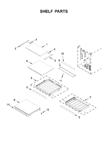 Shelf Parts parts for Kitchenaid Wine & Beverage Cooler KUBL204EPA01 from AppliancePartsPros.com
