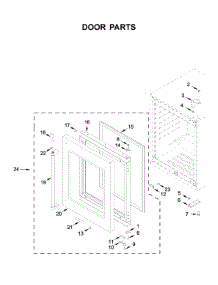 Door Parts parts for Kitchenaid Wine & Beverage Cooler KUBL204ESB01 from AppliancePartsPros.com