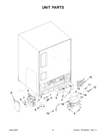 Unit Parts parts for Kitchenaid Compact Refrigerator KUBL214KPA00 from AppliancePartsPros.com