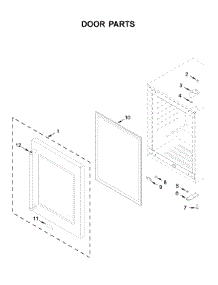 Door Parts parts for Kitchenaid Wine & Beverage Cooler KUBL304EBS01 from AppliancePartsPros.com