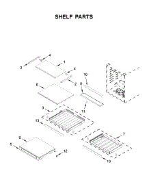 Shelf Parts parts for Kitchenaid Wine & Beverage Cooler KUBL304ESS01 from AppliancePartsPros.com