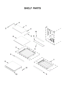 Shelf Parts parts for Kitchenaid Wine & Beverage Cooler KUBR304EBS02 from AppliancePartsPros.com