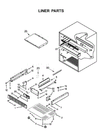 Liner Parts parts for Kitchenaid Drawer & Bin KUDF204ESB01 from AppliancePartsPros.com