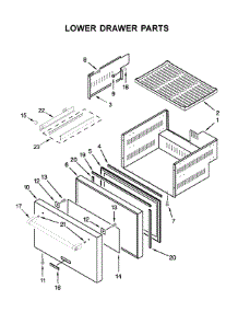 Lower Drawer Parts parts for Kitchenaid Drawer & Bin KUDF204ESB01 from AppliancePartsPros.com