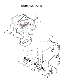 Icemaker Parts parts for Kitchenaid Drawer & Bin KUDF204ESB01 from AppliancePartsPros.com