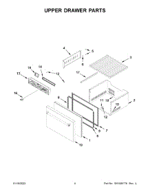 Upper Drawer Parts parts for Kitchenaid Drawer & Bin KUDF204KSB00 from AppliancePartsPros.com