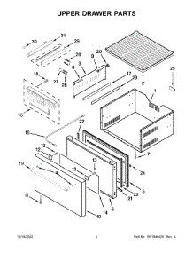 Upper Drawer Parts parts for Kitchenaid Refrigerator KUDR204ESB01 from AppliancePartsPros.com