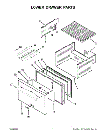 Lower Drawer Parts parts for Kitchenaid Refrigerator KUDR204ESB01 from AppliancePartsPros.com