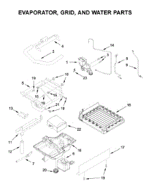 Evaporator, Grid, And Water Parts parts for Kitchenaid Freestanding Ice Maker KUID308HPS00 from AppliancePartsPros.com