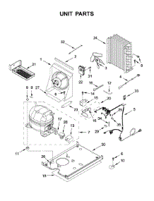 Unit Parts parts for Kitchenaid Freestanding Ice Maker KUID308HPS00 from AppliancePartsPros.com