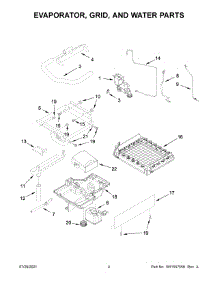 Evaporator, Grid, And Water Parts parts for Kitchenaid Freestanding Ice Maker KUID508HPS01 from AppliancePartsPros.com