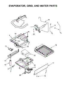 Evaporator, Grid, And Water Parts parts for Kitchenaid Freestanding Ice Maker KUIO338HSS00 from AppliancePartsPros.com