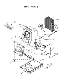 Unit Parts parts for Kitchenaid Freestanding Ice Maker KUIX335HPS00 from AppliancePartsPros.com