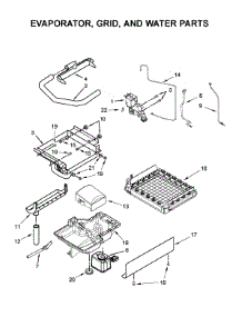 Evaporator, Grid, And Water Parts parts for Kitchenaid Freestanding Ice Maker KUIX535HBS00 from AppliancePartsPros.com