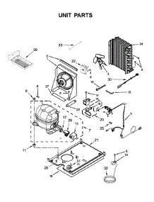 Unit Parts parts for Kitchenaid Freestanding Ice Maker KUIX535HPS00 from AppliancePartsPros.com