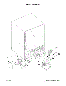 Unit Parts parts for Kitchenaid Wine & Beverage Cooler KURL114KSB00 from AppliancePartsPros.com