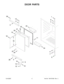 Door Parts parts for Kitchenaid Compact Refrigerator KURR104ESB01 from AppliancePartsPros.com