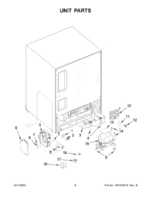 Unit Parts parts for Kitchenaid Wine & Beverage Cooler KUWL214KPA00 from AppliancePartsPros.com