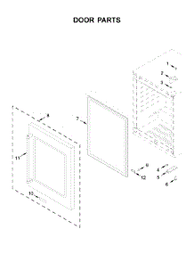 Door Parts parts for Kitchenaid Wine & Beverage Cooler KUWL304EBS01 from AppliancePartsPros.com