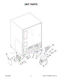 Unit Parts parts for Kitchenaid Wine & Beverage Cooler KUWR314KBS00 from AppliancePartsPros.com