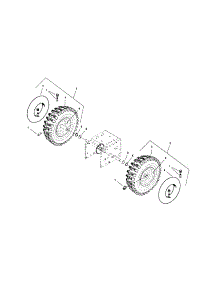 Wheels / Tires parts for Snapper Gas Snowblower L1632E (1695336) from AppliancePartsPros.com