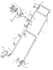Handle Group parts for Lawnboy Gas Walk-Behind Mower L21ZPNC from AppliancePartsPros.com
