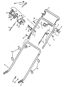 Handle Group parts for Lawnboy Gas Walk-Behind Mower L21ZSNC from AppliancePartsPros.com