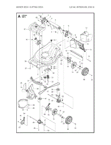 Mower Deck / Cutting Deck parts for Husqvarna Gas Walk-Behind Mower L221AK-96795910100 from AppliancePartsPros.com