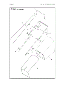Handle parts for Husqvarna Gas Walk-Behind Mower L221AK-96795910100 from AppliancePartsPros.com