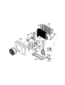 Outdoor Unit parts for Lg Room Air Conditioner LA090CP from AppliancePartsPros.com