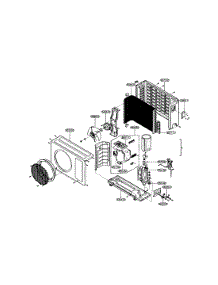 Outdoor Unit parts for Lg Room Air Conditioner LA120CP from AppliancePartsPros.com