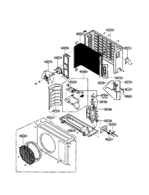 Outdoor Unit parts for Lg Room Air Conditioner LAN121HNM from AppliancePartsPros.com